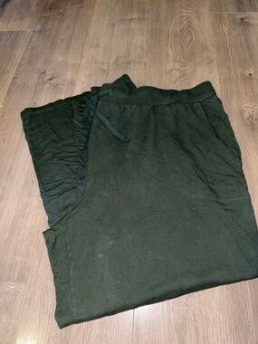 Dark Green Drawstring Lounge Pants 3XL